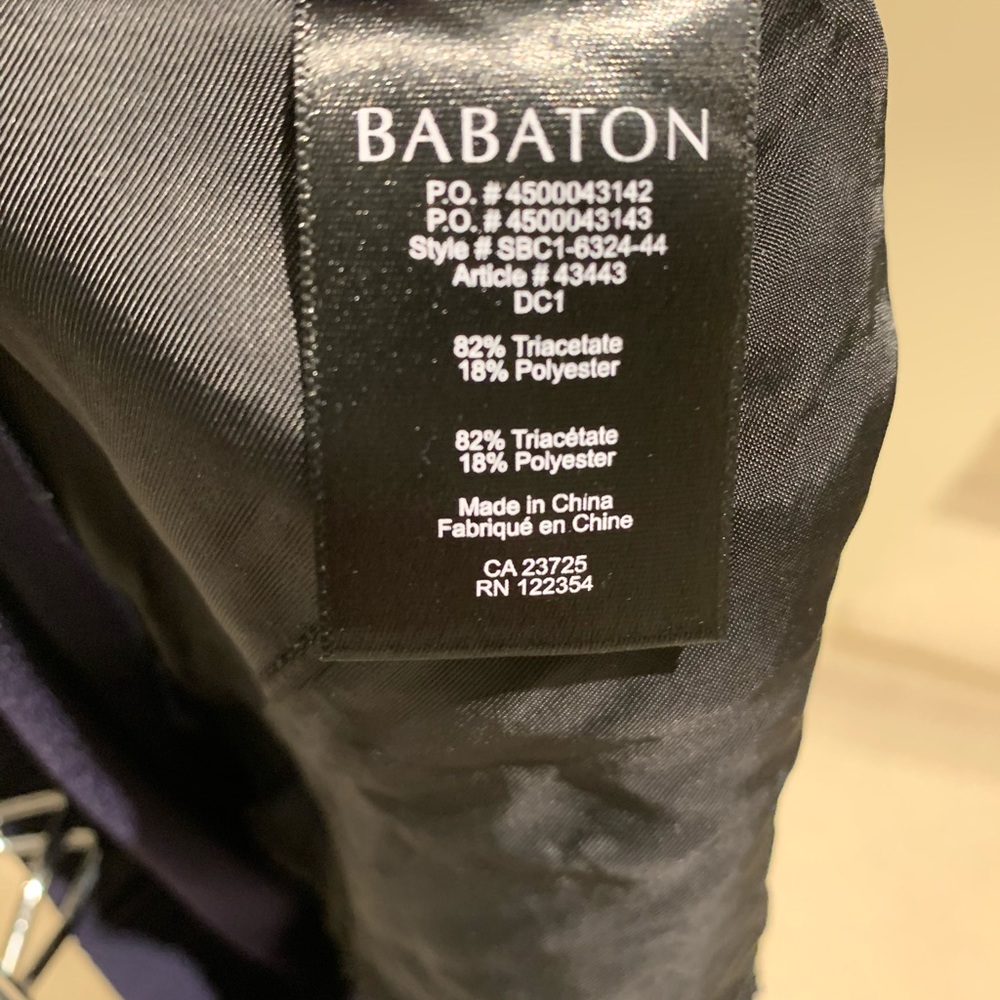 Babaton Cohen Pant Terado Navy Cropped Length. - Picture 8 of 8